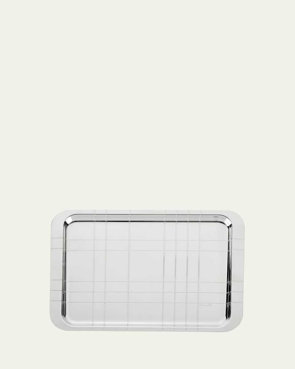 Graphik Small Silver-Plated Tray, 8" x 12"